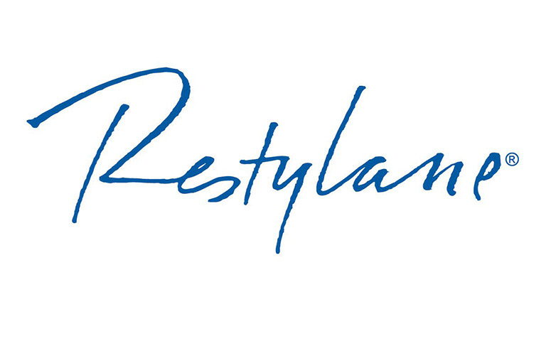 Logo for Restylane dermal filler.